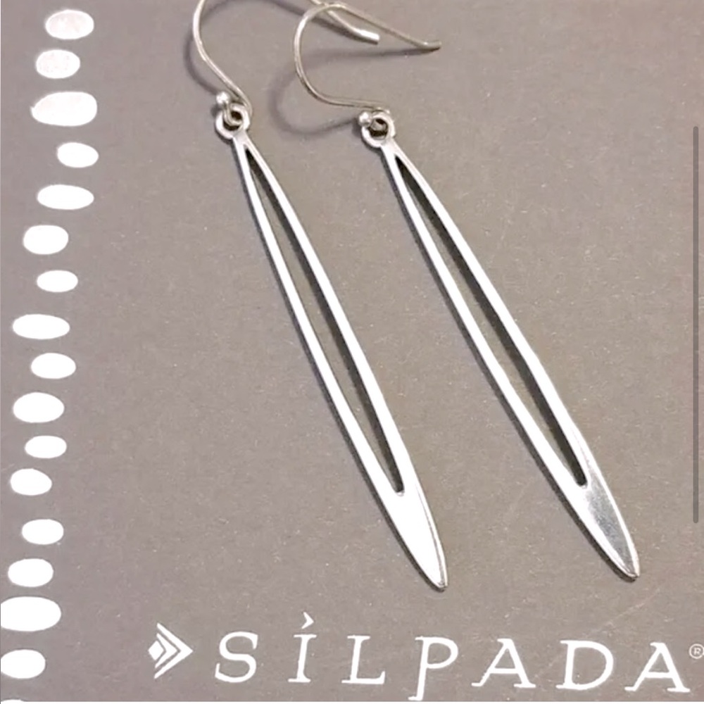 Silpada Vintage RARE Sterling Silver
Long Sleek & Stylish Dangle Earrings